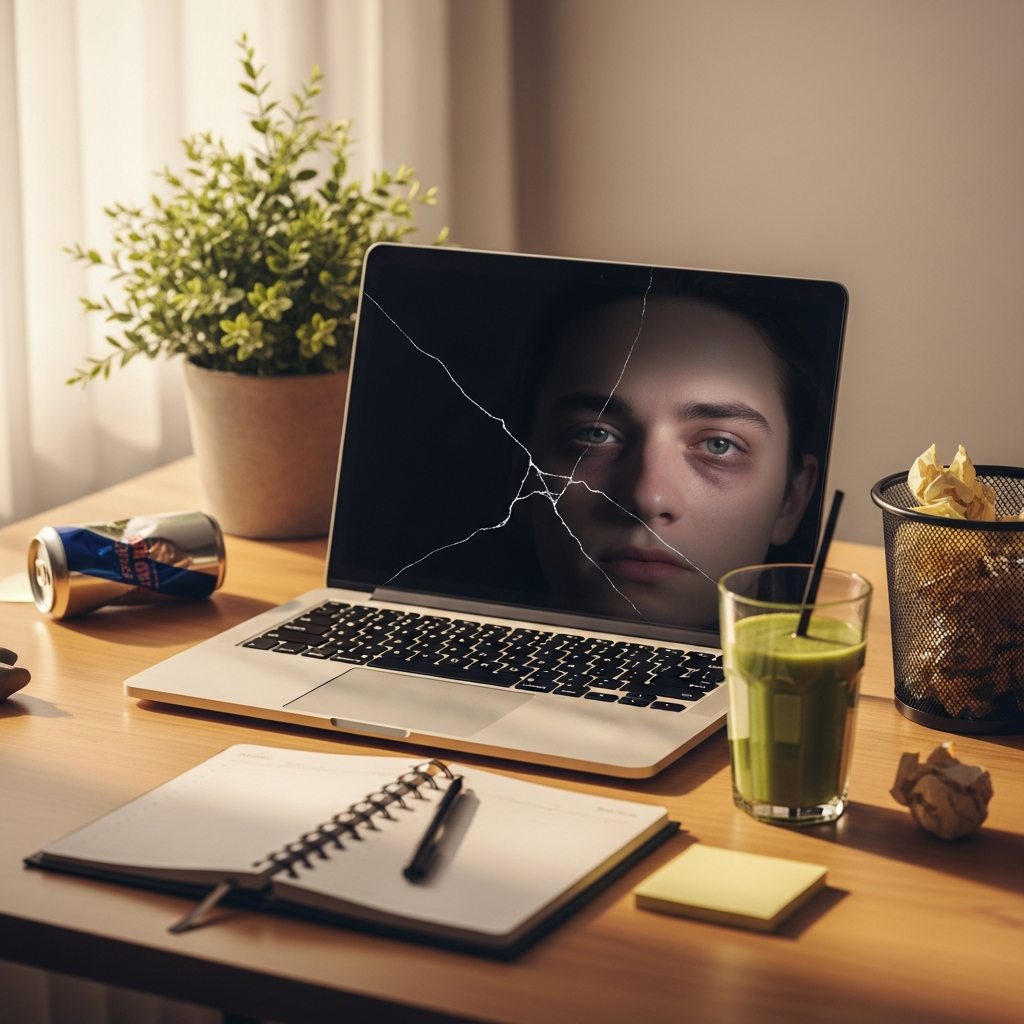 Image Illustration of 갓생 번아웃: 완벽한 일상 뒤에 숨겨진 충격적이고 위험한 정신건강의 진실
