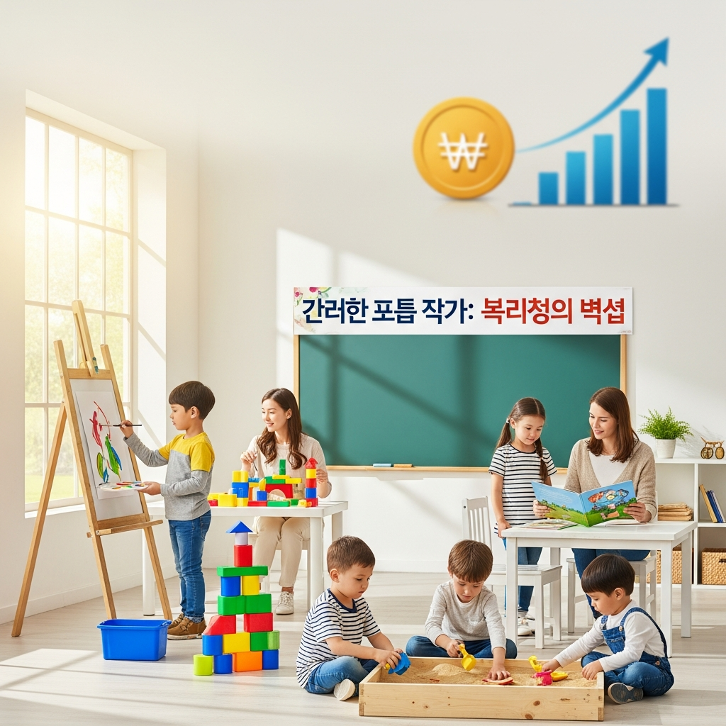 Illustration of 무상 보육 확대: 파격적인 국가 지원으로 4~5세 교육비 부담 없는 최고의 혜택