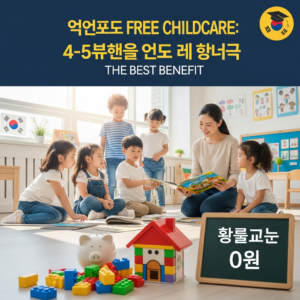 Illustration of 무상 보육 확대: 파격적인 국가 지원으로 4~5세 교육비 부담 없는 최고의 혜택
