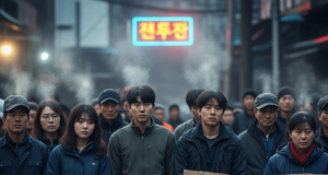 새벽 인력시장: 청년들이 마주한 최악의 고용 지표 착시와 충격적 진실 Illustration of 새벽 인력시장: 청년들이 마주한 최악의 고용 지표 착시와 충격적 진실