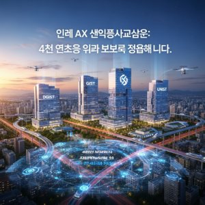 Illustration of 지역 AX 혁신 생태계: 4대 과기원이 만드는 최고의 압도적 돌파구