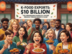 K-푸드 수출 100억 달러, 내수 부진을 뚫는 압도적이고 완벽한 K-컬처의 힘 Illustration of K-푸드 수출 100억 달러, 내수 부진을 뚫는 압도적이고 완벽한 K-컬처의 힘