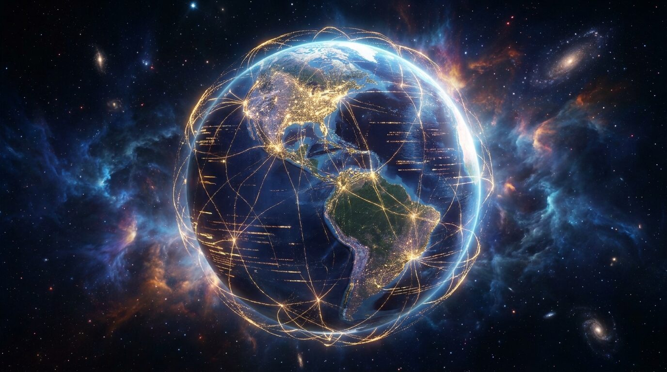AI 글로벌 네트워크 확산 시각화 - 2026년 인공지능 보급